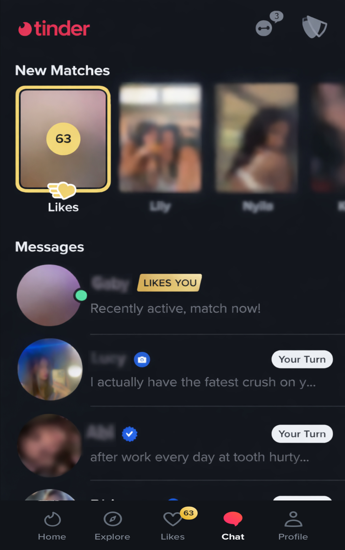 Tinder after SwipeHelper result 2